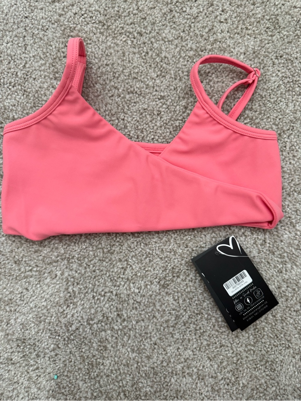 Kids Pink Bralette - Unbranded Comfortable Sleep & Lounge Top